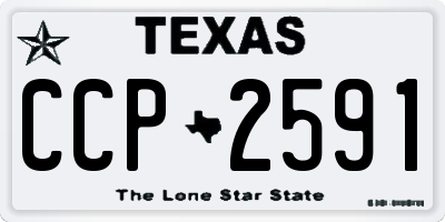 TX license plate CCP2591