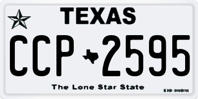TX license plate CCP2595