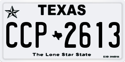 TX license plate CCP2613