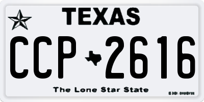 TX license plate CCP2616