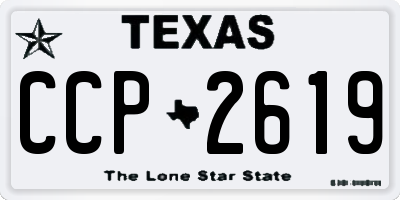 TX license plate CCP2619