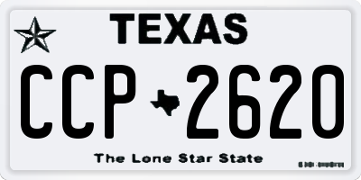 TX license plate CCP2620