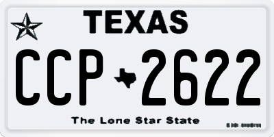 TX license plate CCP2622