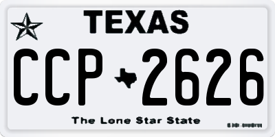 TX license plate CCP2626