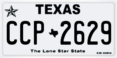 TX license plate CCP2629