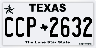 TX license plate CCP2632