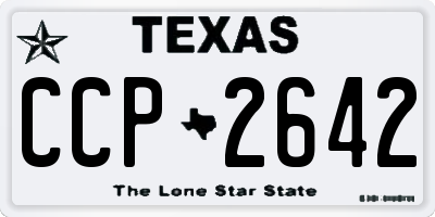 TX license plate CCP2642