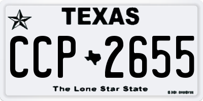 TX license plate CCP2655