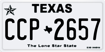 TX license plate CCP2657