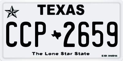 TX license plate CCP2659