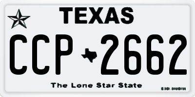 TX license plate CCP2662