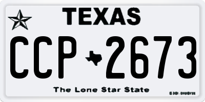 TX license plate CCP2673