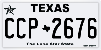 TX license plate CCP2676
