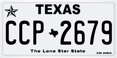 TX license plate CCP2679