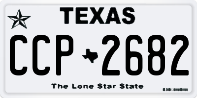 TX license plate CCP2682