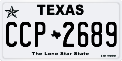 TX license plate CCP2689
