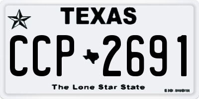 TX license plate CCP2691