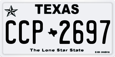 TX license plate CCP2697