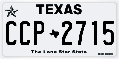 TX license plate CCP2715