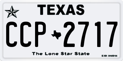TX license plate CCP2717