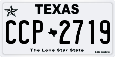 TX license plate CCP2719