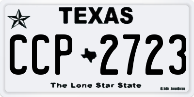 TX license plate CCP2723