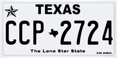 TX license plate CCP2724