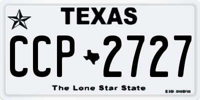 TX license plate CCP2727