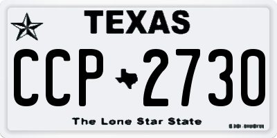 TX license plate CCP2730