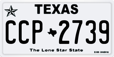 TX license plate CCP2739