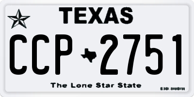 TX license plate CCP2751