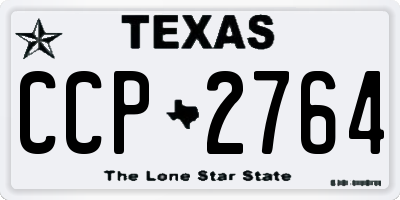 TX license plate CCP2764