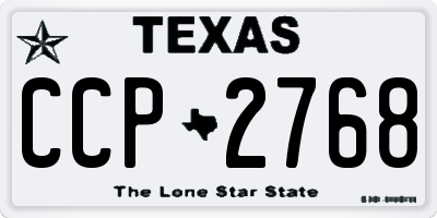 TX license plate CCP2768
