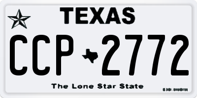 TX license plate CCP2772