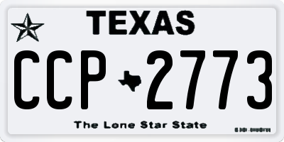 TX license plate CCP2773