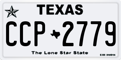 TX license plate CCP2779