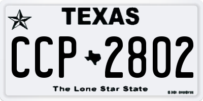 TX license plate CCP2802