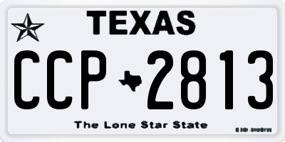TX license plate CCP2813