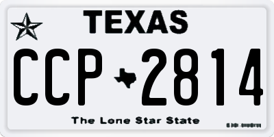 TX license plate CCP2814