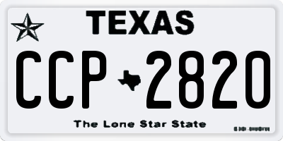 TX license plate CCP2820