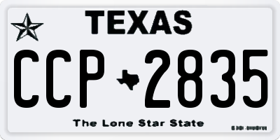 TX license plate CCP2835