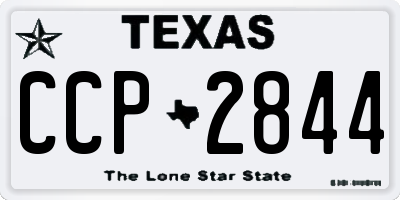 TX license plate CCP2844