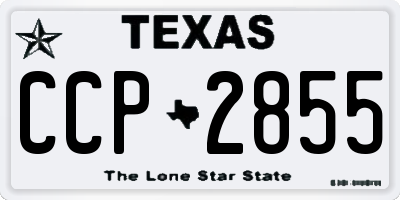 TX license plate CCP2855