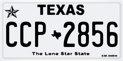 TX license plate CCP2856
