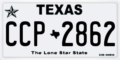 TX license plate CCP2862