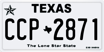 TX license plate CCP2871