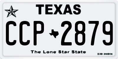 TX license plate CCP2879