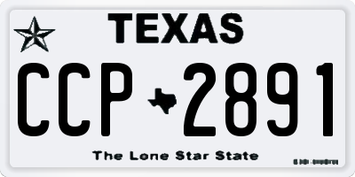 TX license plate CCP2891
