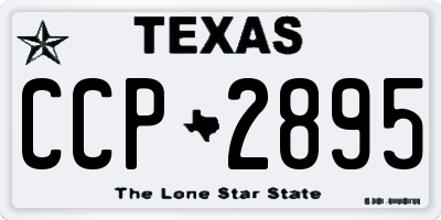 TX license plate CCP2895
