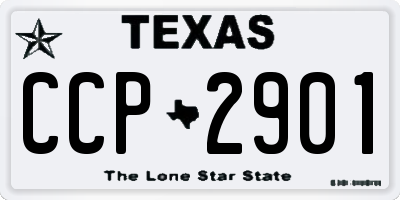 TX license plate CCP2901